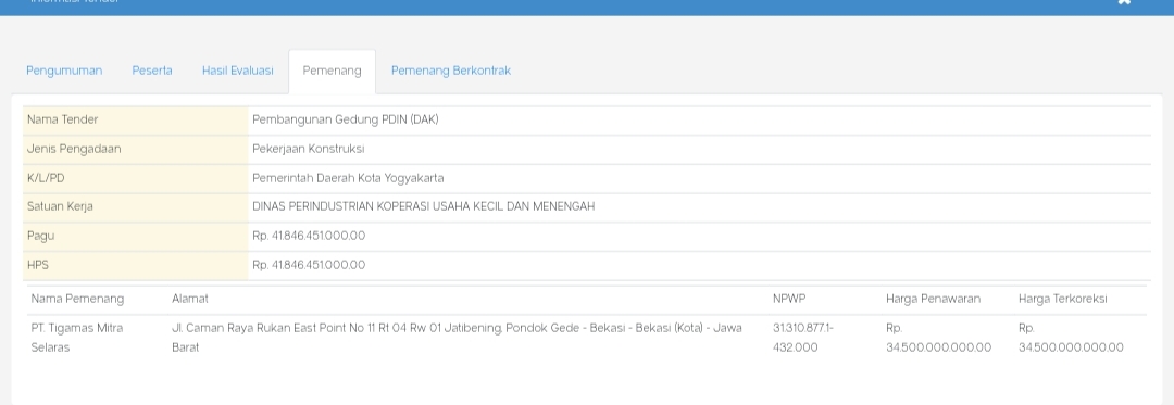 Pengumuman+Pemenang+Tender+Gedung+PDIN